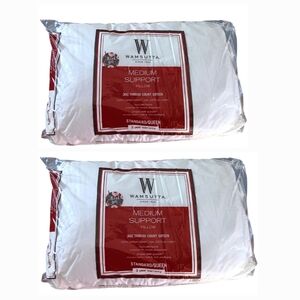 Brand New 2 Wamsutta Medium Support Standard Pillows.
